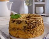 Foto langkah ke 9 dari resep Coffee Marble Chiffon Cake.