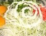 A picture of step 2 of Okonomiyaki.
