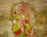 A picture of step 6 of Ham/Bacon Sandwich.