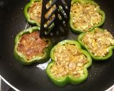 A picture of step 6 of Stuffed capsicum rings.