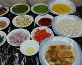 A picture of step 8 of Bhel Puri.