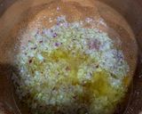 A picture of step 1 of Matka beef akni.