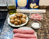 Foto del paso 1 de la receta: Pizza rústica con butifarra y champiñón