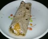 A picture of step 5 of Leftover roti | roti wrap.
