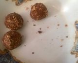 A picture of step 1 of Kinder joy eggs in chocolate bowl.
