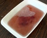 A picture of step 3 of Chocolate Cherry Jelly Sponge-Pud.