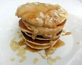 A picture of step 8 of Cashew Nut Pancake Top Peanut Butter And Honey.