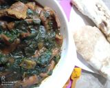 A picture of step 5 of Butt palak recipe.