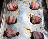 A picture of step 6 of Bacon 🥓 Wrapped BBQ 🍖 Jalapeño Poppers.