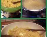 A picture of step 4 of AMIEs FARFALLE & ZUCCHINI with PISTACHIO Nut & BASIL Sauce.