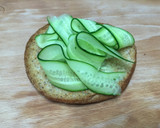 A picture of step 3 of Sardine And Cucumber On Buttered Pita Bread.
