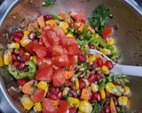 A picture of step 5 of Pomegranate salad.