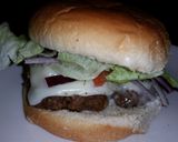 A picture of step 7 of loaded burgers.