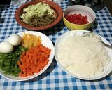Une image de l'étape 1 de Salade de Riz aux Légumes Croquants 🥗.