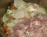 A picture of step 4 of Mandys Christmas soup.