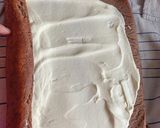 A picture of step 14 of Yule Log with Meringue Mushrooms.