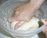 A picture of step 2 of Chapati for Indian Curry.