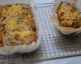 A picture of step 9 of My savoury bread (cake) نان زیتون با سبزیجات.
