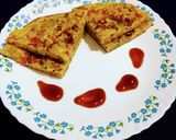 A picture of step 8 of Veggie Omelette.