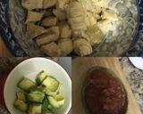 A picture of step 2 of Avocado egg spaghetti squash.