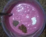 A picture of step 3 of Beetroot Rayta.