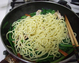 A picture of step 4 of Awesome Stir-Fried Noodles with Ginger, Garlic and Soy Sauce.
