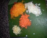 A picture of step 1 of Kandell's Best meatball mix.