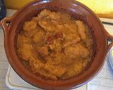 A picture of step 4 of Chicharrón in Red Sauce.