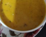 A picture of step 4 of Aloo kadhi.