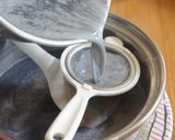 A picture of step 5 of Rich and Smooth Black Sesame Pudding.