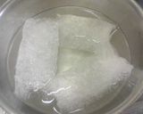 A picture of step 1 of Simple Almond Tofu and Fruit in Syrup.