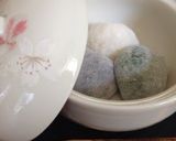 A picture of step 16 of Tri-color Habutai-style Mochi for Hanami or Girls' Day.