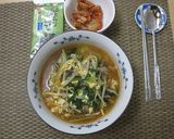 A picture of step 7 of Yyukhoejang Gukbap - Korean soup.