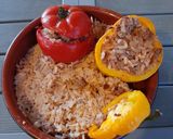Une image de l'étape 9 de Tomates et poivrons farcis.