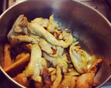 A picture of step 5 of Chicken Chow Mein.