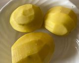 A picture of step 1 of Dragon potato.
