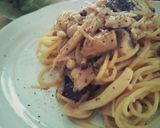 A picture of step 8 of No Oil or Cream Added! Whole Egg Spaghetti Carbonara.