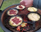 A picture of step 5 of Grilled Potatoes Pancakes with Meat.