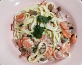 Foto langkah ke 9 dari resep Spaghetti Carbonara.