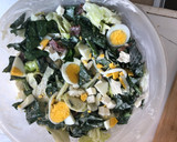 Foto del paso 6 de la receta: Ensalada de espinacas con huevo, tocino y queso