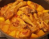 A picture of step 8 of Braised Chicken Thighs with Potatoes.