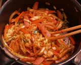 A picture of step 4 of "Napolitan" Flavored Stir Fried Cabbage.