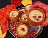 A picture of step 3 of Kesar Thandai.