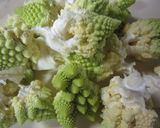 A picture of step 1 of Grilled Romanesco with Anchovies.