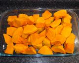 A picture of step 1 of Roasted Pumpkin Soup.