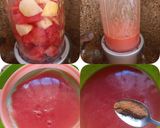 A picture of step 2 of Apple and Watermelon Juice.