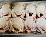 A picture of step 2 of Thanksgiving Cornish Hens.
