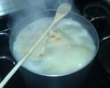 A picture of step 3 of Chicken and Dumplings.