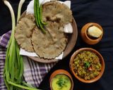 A picture of step 4 of Moong bajara khichdi.