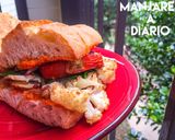 Foto del paso 7 de la receta: Sándwich Champinesco con Coliflor y Salsa Romesco!!